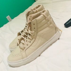 Light Pink High Top Vans